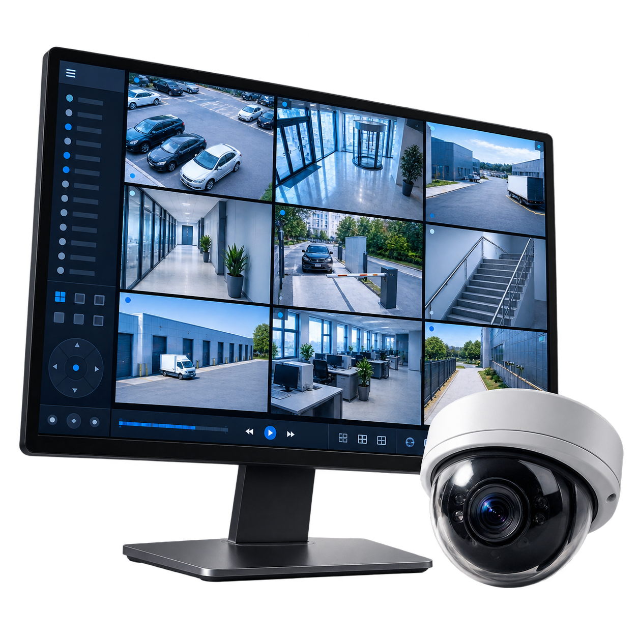 Monitor profesional de videovigilancia