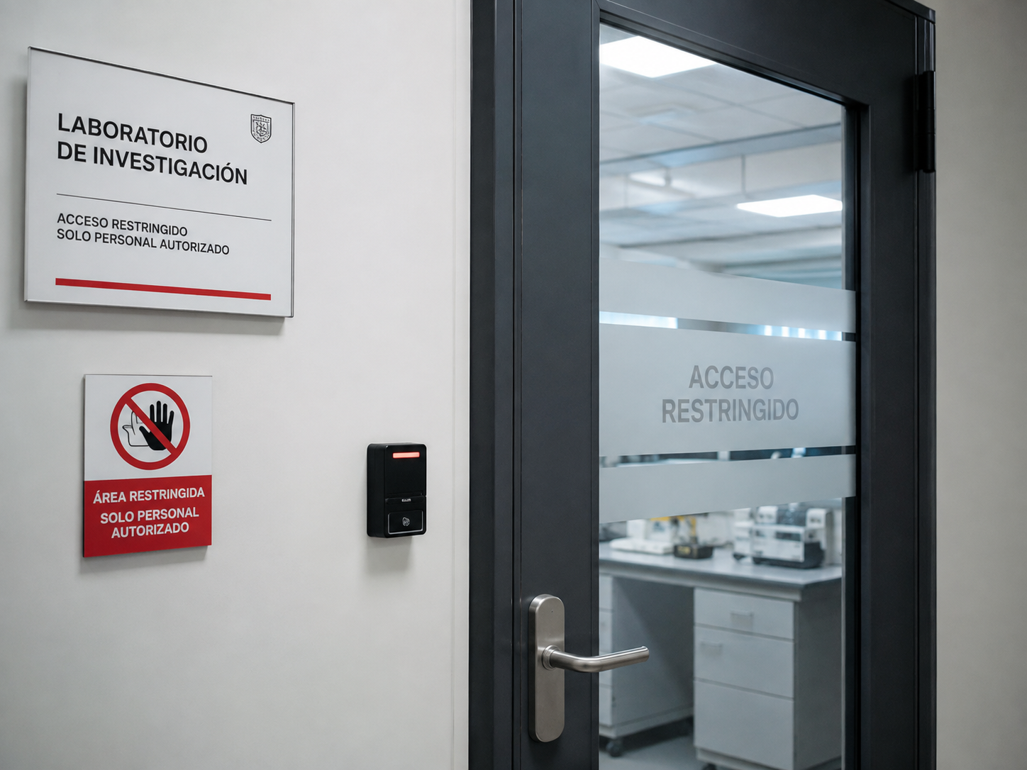 Área restringida de una institución